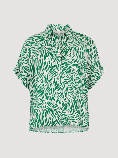 Brushstroke Print Shirt