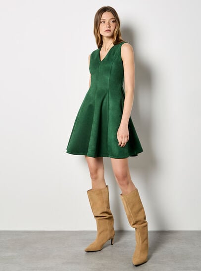 Suedette Skater Dress