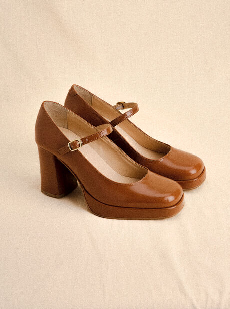 Heeled Mary Jane Shoes