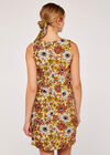 70s Floral Dress, Yellow, large
