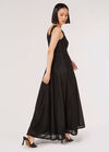 Robe Maxi Sparkle Lurex, Noir, grand