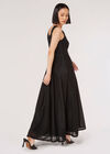 Sparkle Lurex Maxi Dress, Black, large