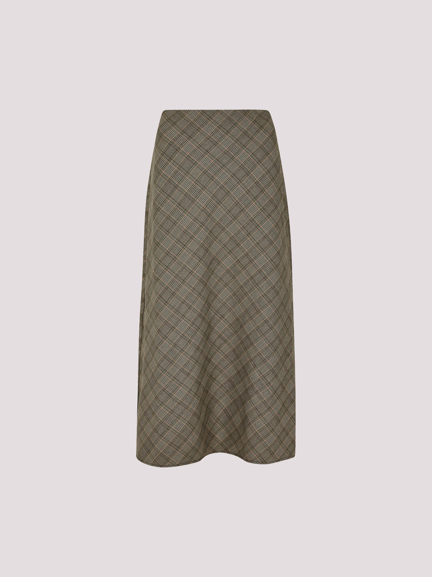 【BAON】Hare banding check long skirt black long cotton gingham check skirt | Agnès b.