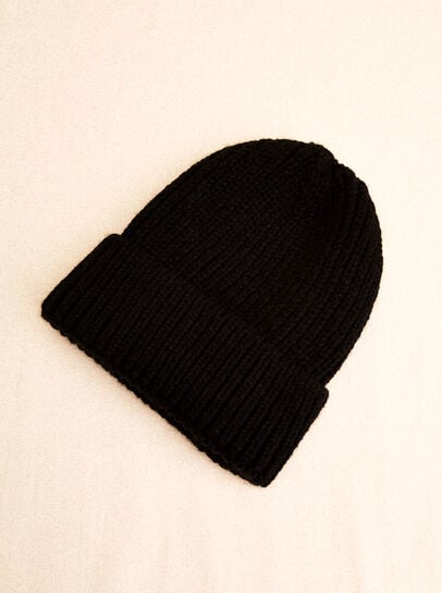 Classic Ribbed Knit Beanie Hat