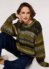 Chunky Knit Jumper, Green, large
