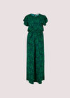 Brushstroke Weave Palazzo Jumpsuit, Navy, large