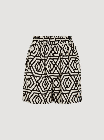 Geo Print Woven Shorts