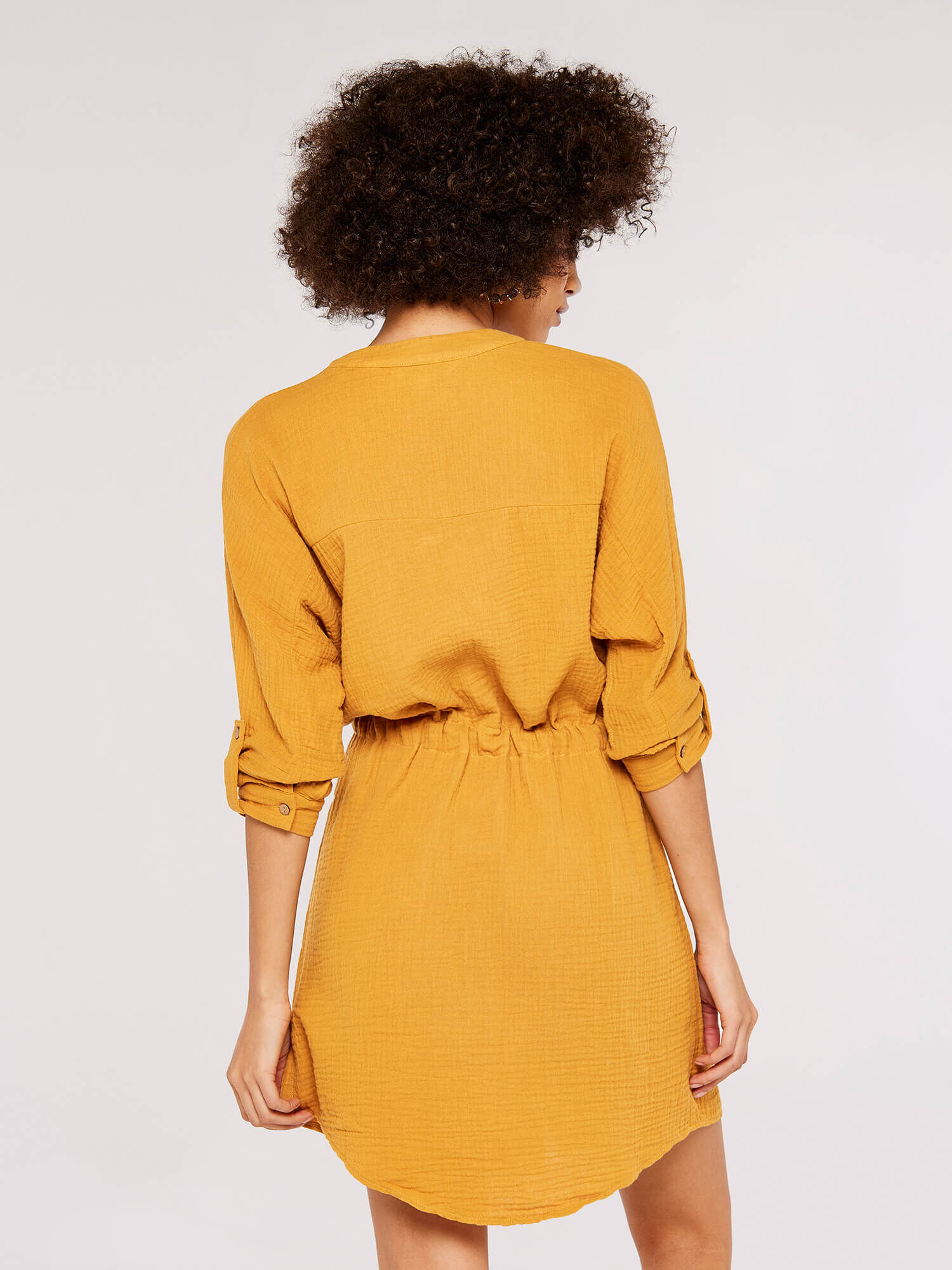 Mustard shirt dress hot sale