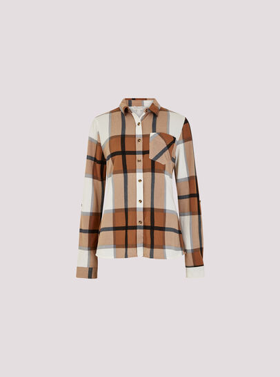 Lightweight Sherpa Lined Check Shacket