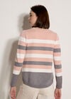Colour Block Stripe Jumper, Grey, large