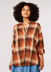 Plaid Check Shirt , Rust, large
