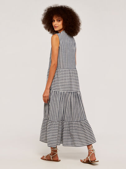 Multi Panel Stripe Dress