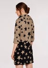 Gradient Stars Border Dress, Stone, large