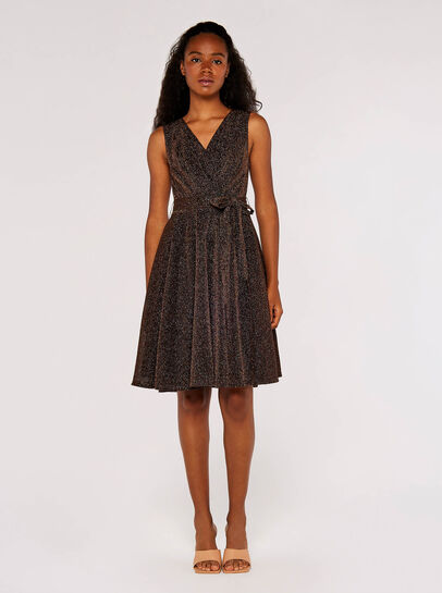 Lurex Skater Mini Dress