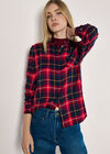 Classic Check Shirt, Red, large