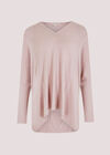 Oversized Soft Touch Top, Pink, large