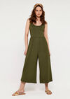 Strappy Culotte Jumpsuit, Green, large