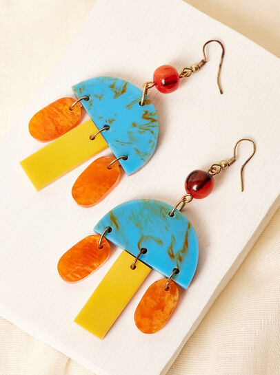 Mushroom Drop Shape Earrings