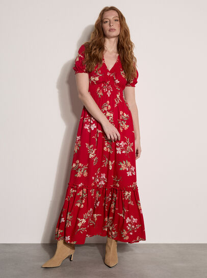 Watercolour Floral Maxi Dress