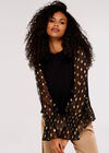 Gold Foil Detail Contrast Jumper, Black, large
