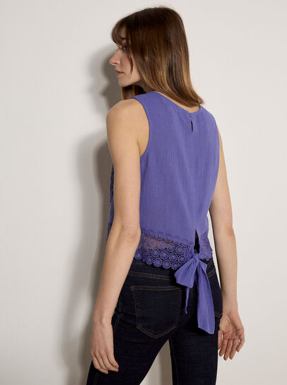 Back Bow Cotton Top