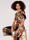 Lily Petal Button Top, Navy, large