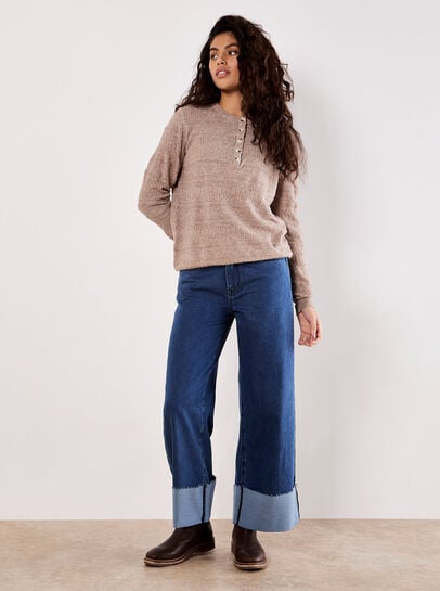 Soft Pointelle Knit Jumper