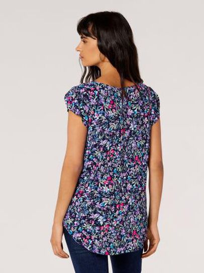 Ditsy Floral Print Top