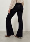 Lisa Seam Detail Flare Jeans, Blue, large