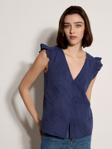 Daisy Embroidered Blouse