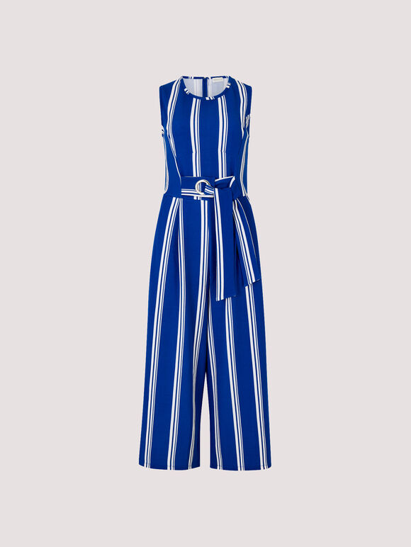 Stripe Jumpsuit, Blue, large