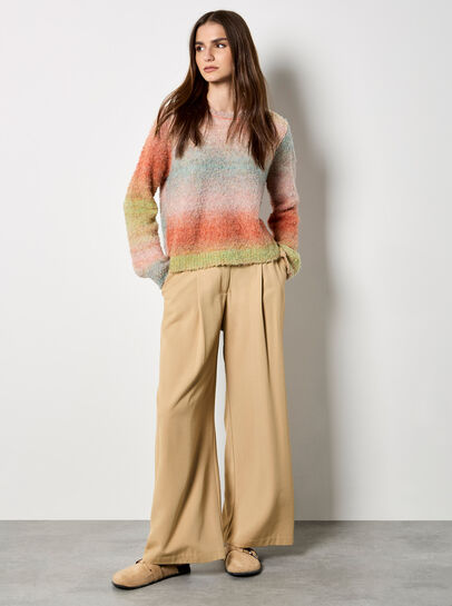 Ombre Space Dye Boucle Jumper