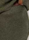 Waffle Knit Midaxi Skirt, Green, large