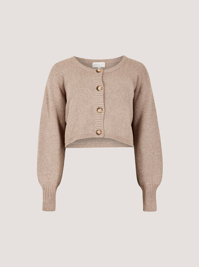 Cropped Batwing Cardigan
