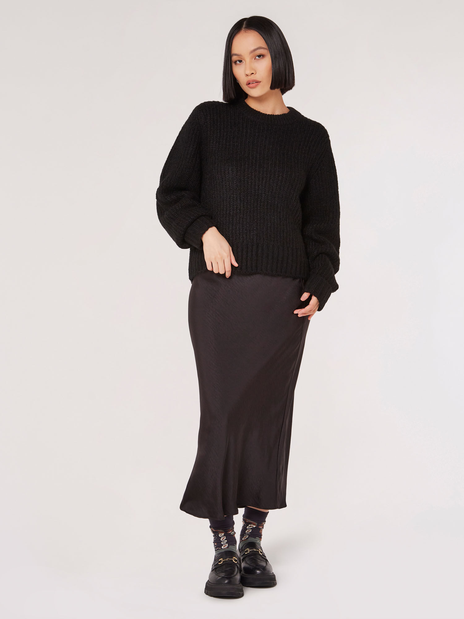 Chunky Knit Boxy Jumper | Apricot Clothing Chunky Knit Boxy Jumper | Apricot Clothing