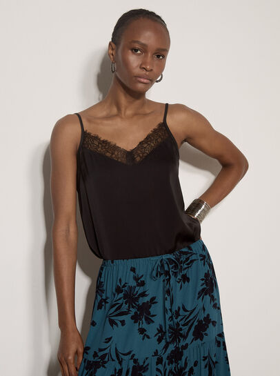 Satin Lace Camisole Top