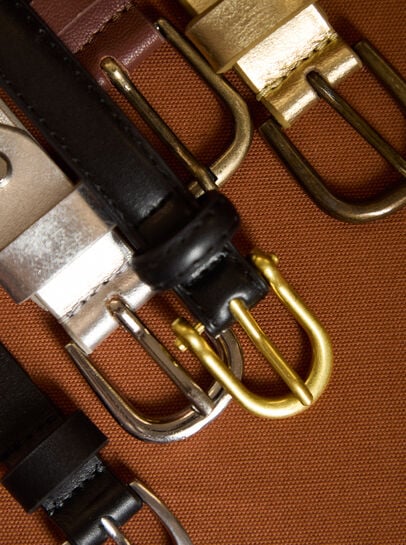 Silver Rivet Studded Belt