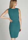Green  Lace Paneled Bodycon Dress, Green, large