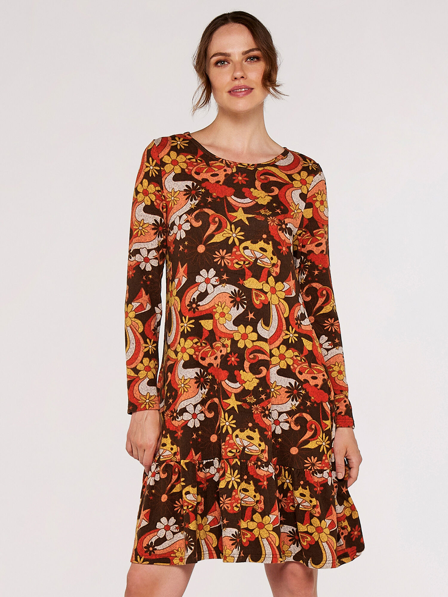 Mushroom sales print dress