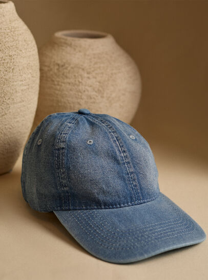 Stone Washed Denim Cap