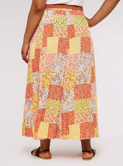Ditsy Fusion Crinkle Skirt