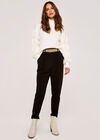 Mini Puff Sleeve Mock Neck Jumper, Cream, large