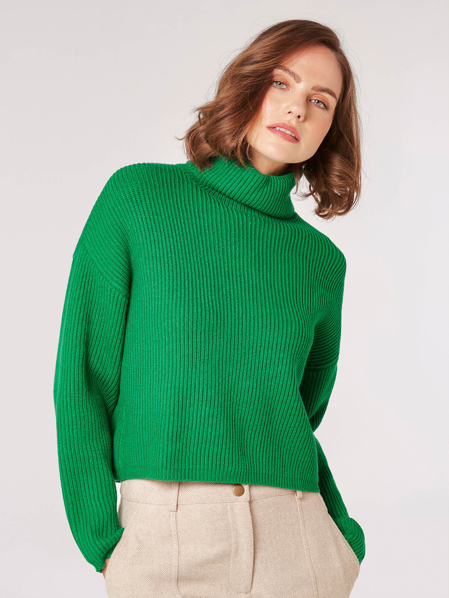 Turtle neck ribbed jumper online
