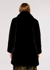 Oversized Super-Soft Faux Fur Coat, Black, large