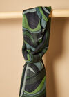 Swirl Long Scarf, Green, large