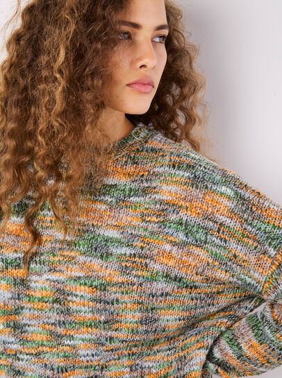 Space Dye Boxy Jumper