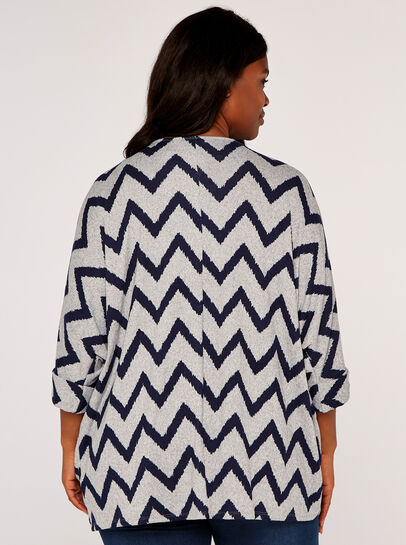 Curve Chevron Batwing Top