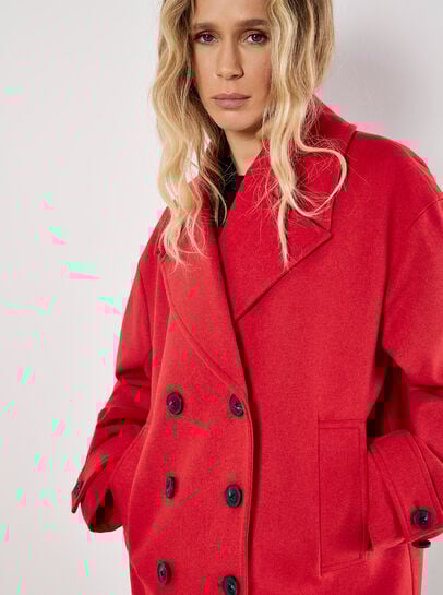 Tailored Double-Breasted Peacoat