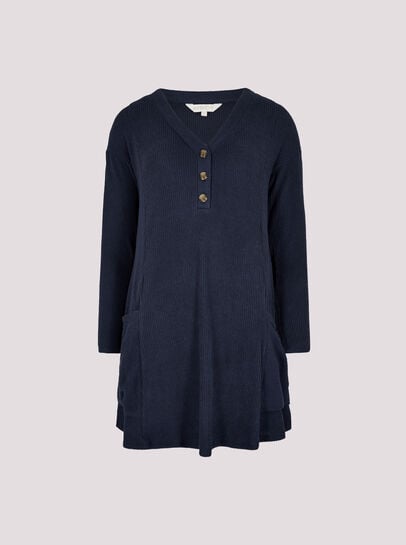 Soft Touch Rib Knit Mini Dress