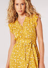 Daisy Floral Mini Dress, Mustard, large